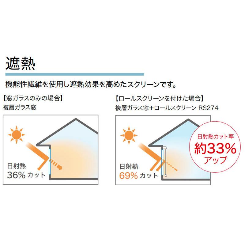 送料無料 サンゲツ RBコレクション ロールスクリーン ワンタッチチェーン式 RS274〜RS277 幅1600×高さ1200mmまで｜interiorkataoka｜03