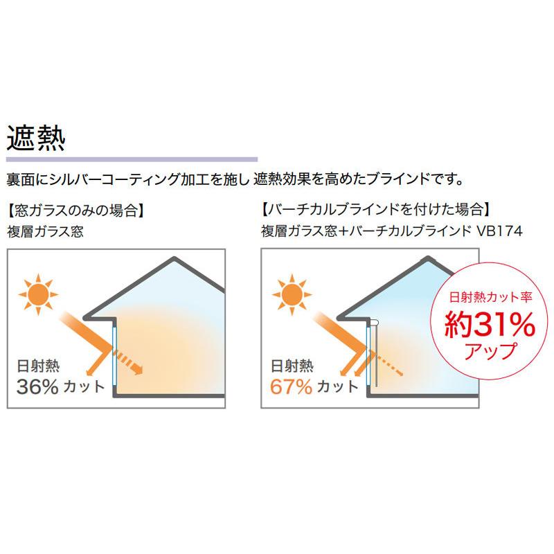 送料無料 サンゲツ RBコレクション バーチカル コード＆バトン式（レールジョイント仕様） VB174〜VB176 幅3600×高さ1400mmまで ポイント利用_2