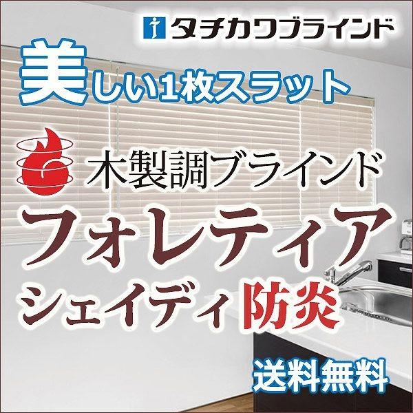 美しいスラットで高遮蔽・高遮光・樹脂製ブラインド(フォレティアシェイディ チェーンタッチ防炎) 幅220×高さ100cmまで