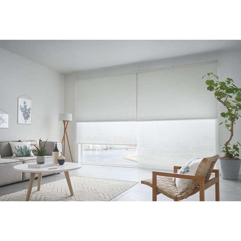 タチカワ ハニカムスクリーン メライト遮光 HS-1101〜1106 ブレア ペア ガイドレール ワンチェーン操作 幅2000×高さ3000mm迄 プリーツスクリーン