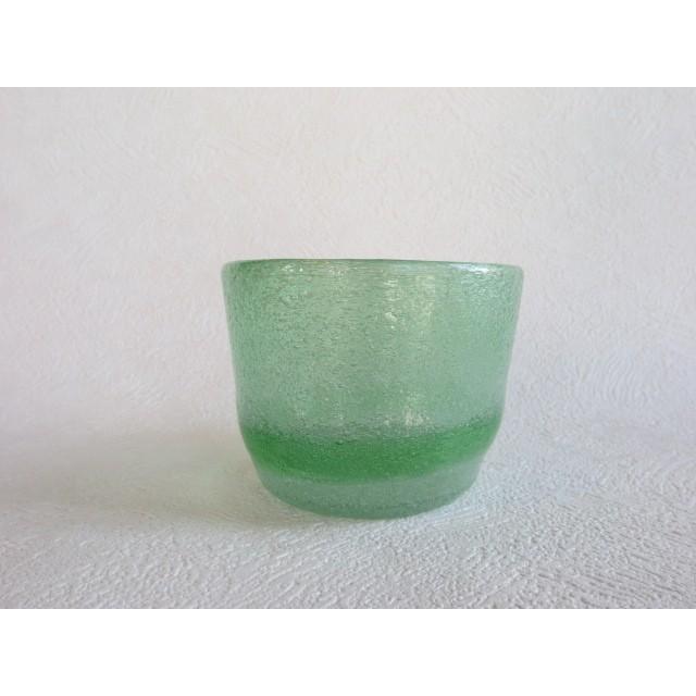 琉球ガラス 稲嶺盛吉 泡帯ロックグラス : インテリアルームライフワン