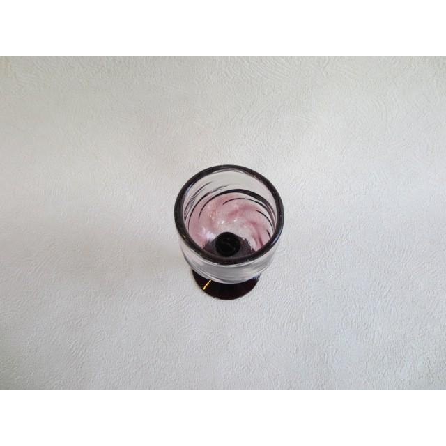 琉球ガラス 稲嶺盛吉 ワイングラス（紫） : インテリアルームライフ