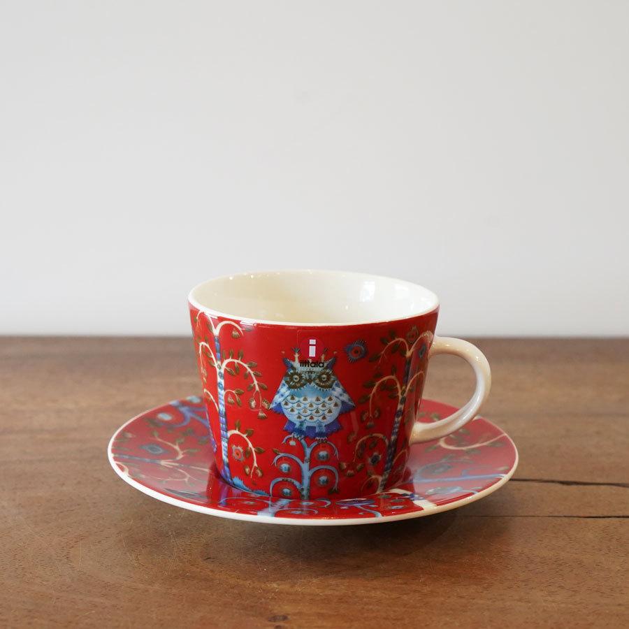 iittala イッタラ カップアンドソーサー コーヒーカップ タイカ レッド