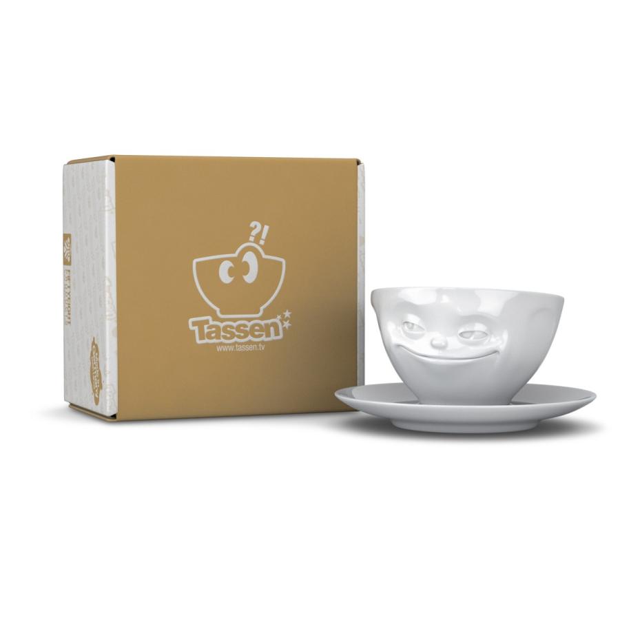 Tassen タッセン コーヒーカップ ソーサー 0ml Grinning Coffee Cup White 顔の食器 ドイツ ホワイト Fiftyeight Products ギフト プレゼント T23 インテリア四季 通販 Yahoo ショッピング