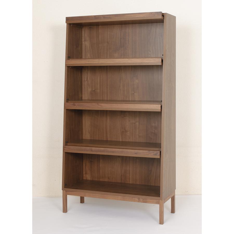 ブックシェルフ ブラウン 木製 おしゃれ ディスプレイ 本棚 北欧