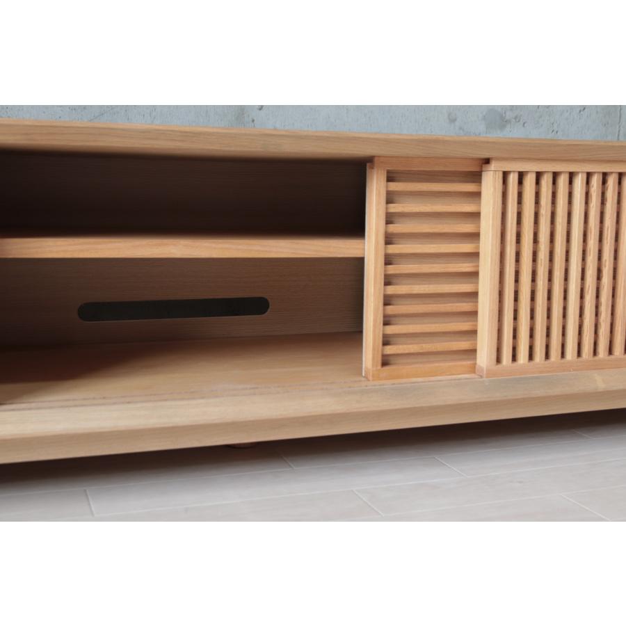 テレビボード テレビ台 180cm 引き出し 格子 完成品 オーク テレビボード テレビ台 180cm 引き出し 格子 完成品 オーク