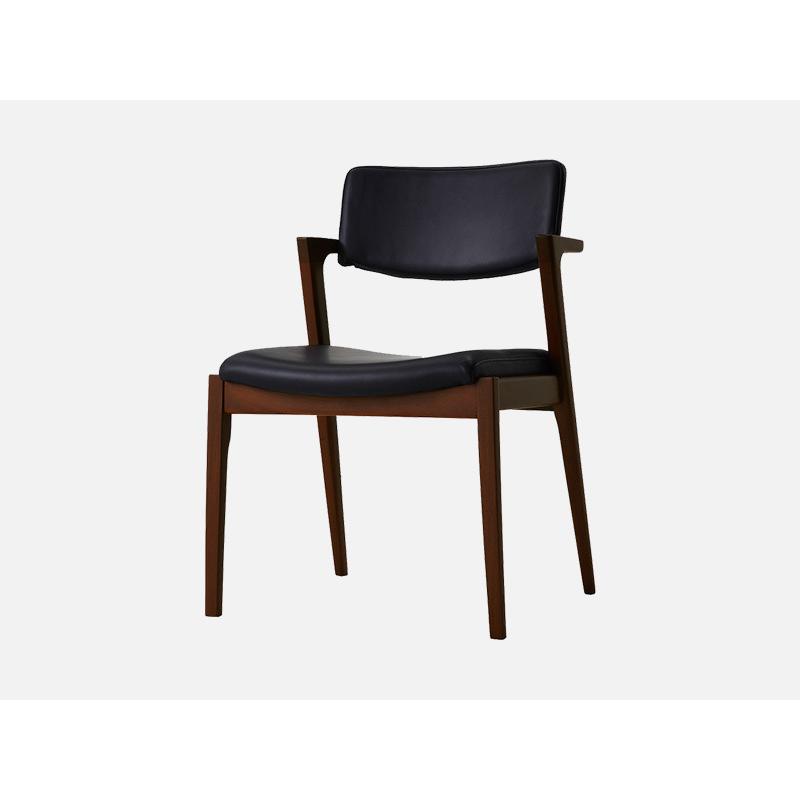 送料込み⭐︎FujiFURNITURE【アームチェア ネイビー、ダークグレー系】 Den アームチェア / S08360A – 冨士ファニチア オンラインストア