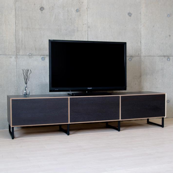 Life with Design テレビボード 180 スチール脚 レッグ 脚付き ダーク 