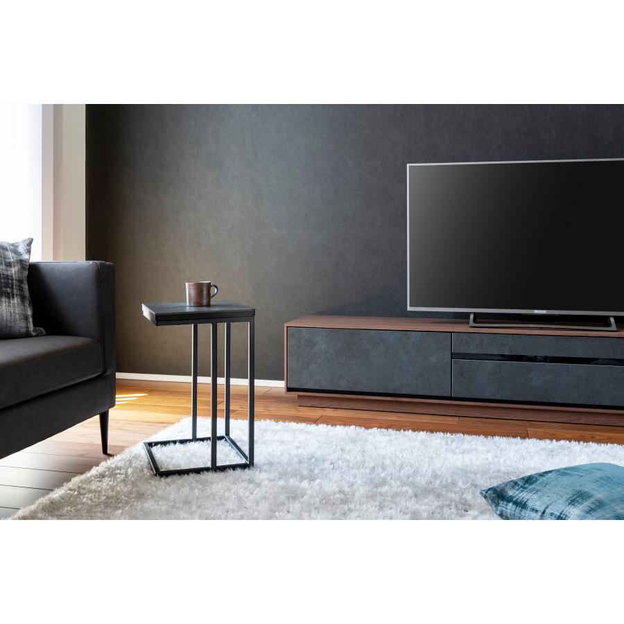 Life with Design 210 テレビ台 【本体ブラック+前板グレー Life with Design 210 テレビ台 【本体ブラック+前板グレー