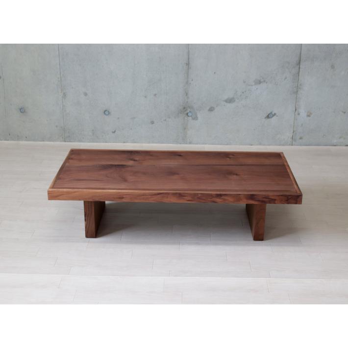 ①値下げ可 大川家具 無垢材 ウォールナット センターテーブル 幅120cm 大川家具 幅120 センターテーブル コーヒーテーブル リビングテーブル