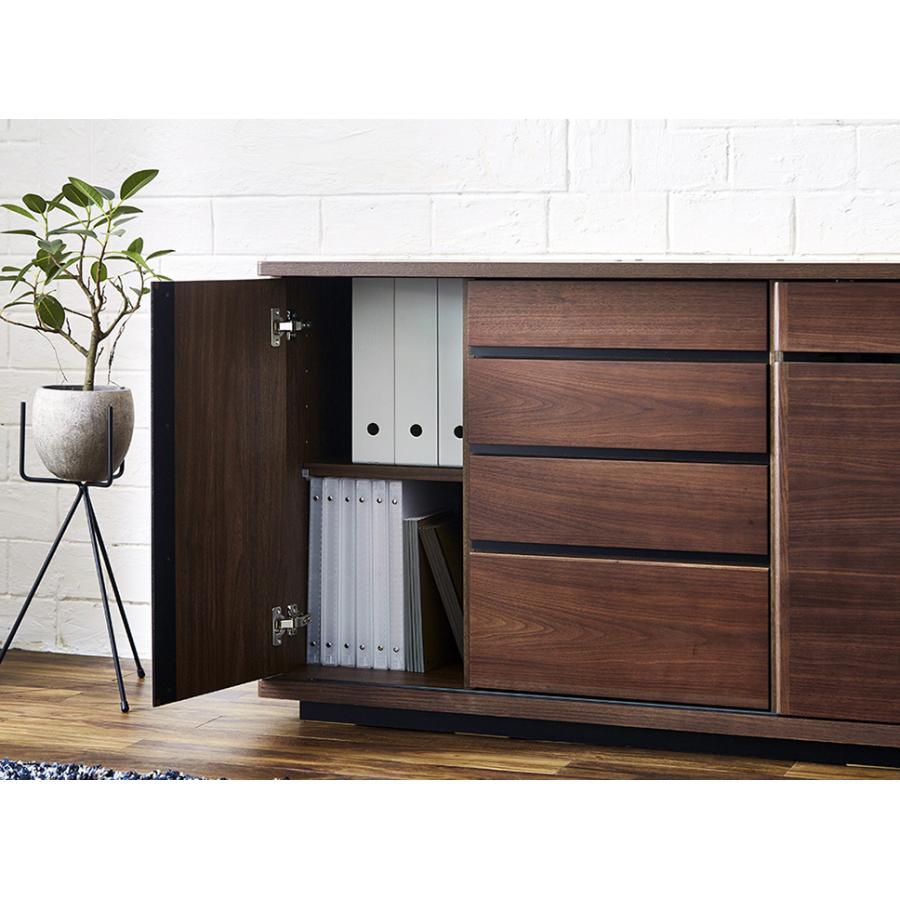 サイドボード 120 キャビネット 北欧 ウォールナット オーク ホワイト