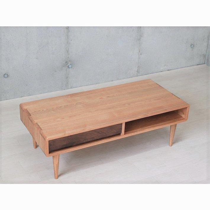 無垢材 リビングテーブル 北欧 幅110 ローテーブル センターテーブル