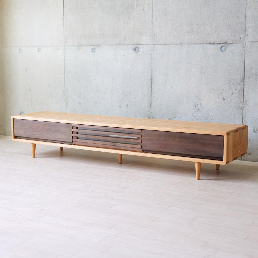 テレビボード 180cm ローボード ナチュラル 木製 無垢 和風 おしゃれ