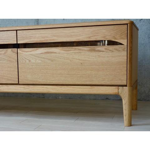 テレビボード 無垢材 オーク 天然木 テレビ台 ローボード ナチュラル