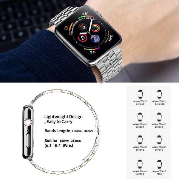 Apple Watch用ステンレススチールストラップ iwatchシリーズ用スポーツブレスレット6/se/5/4/3/2/1 40mm 44mm 42mm 38mm｜interiorshop｜06