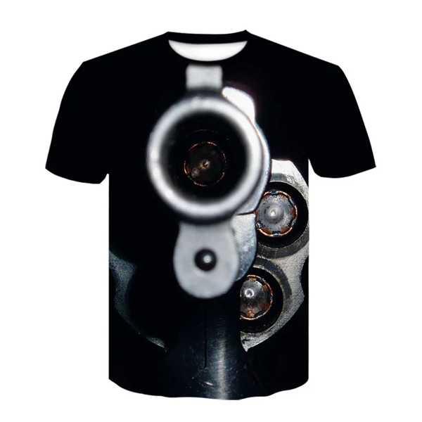 男性と女性のためのTシャツ 3Dプリントのカジュアルなストリートウェア クイーンまたはロックバンドスタイル 黒 2023｜interiorshop｜04