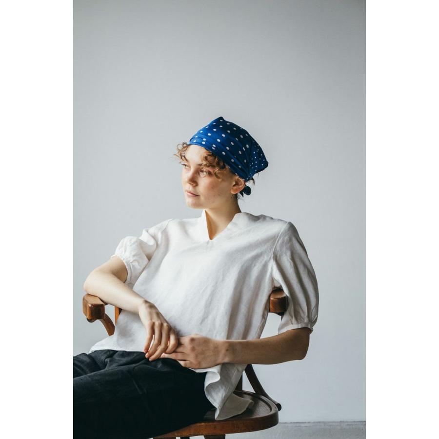 fog linen work エナ トップ 色：ホワイト （ブラウス） LWA777-19 