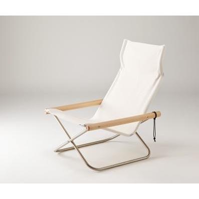 ニーチェアX NY-103　木部/ナチュラル　ホワイト　美品 NYCHAIR X / NATURAL-WHITEニーチェア エックス 木部：ナチュラル 座布