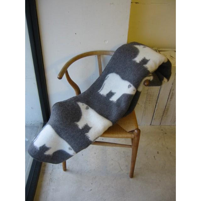 ROROS TWEED / ロロス ツイード ブランケットisbjorn GREY