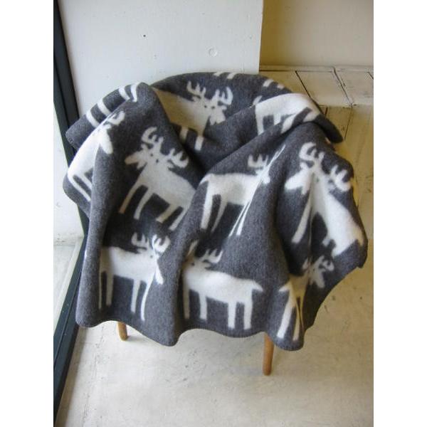 ROROS TWEED / ロロス ツイード ブランケットELG GREY-NATURAL