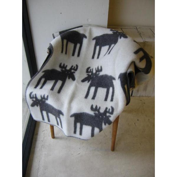 ROROS TWEED / ロロス ツイード ブランケットELG GREY-NATURAL エルク