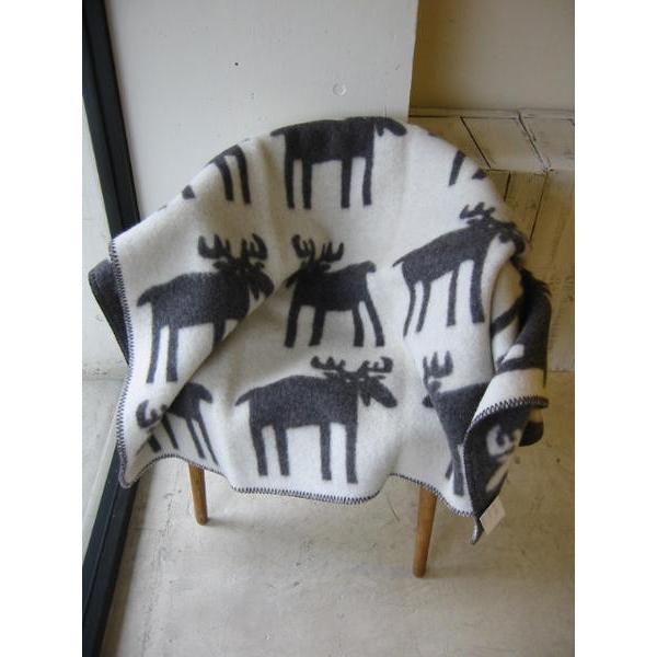 ROROS TWEED / ロロス ツイード ブランケットELG GREY-NATURAL エルク