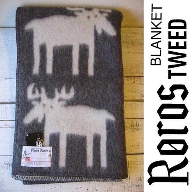 ROROS TWEED / ロロス ツイード ブランケットELG MINI GREY-NATURAL