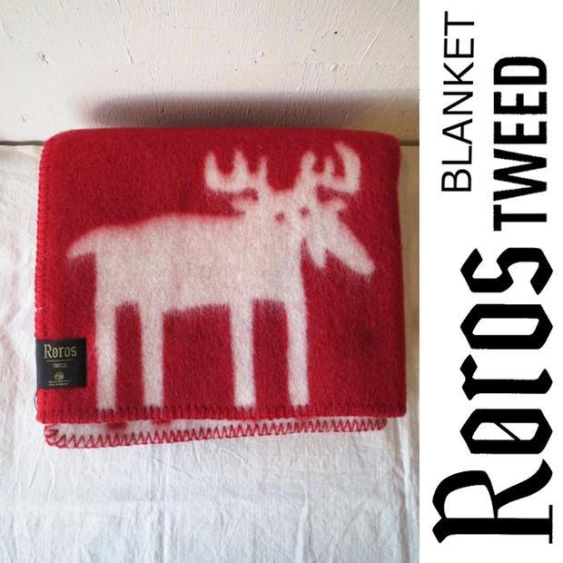 ROROS TWEED / ロロス ツイード ブランケットELG MINI RED-NATURAL 