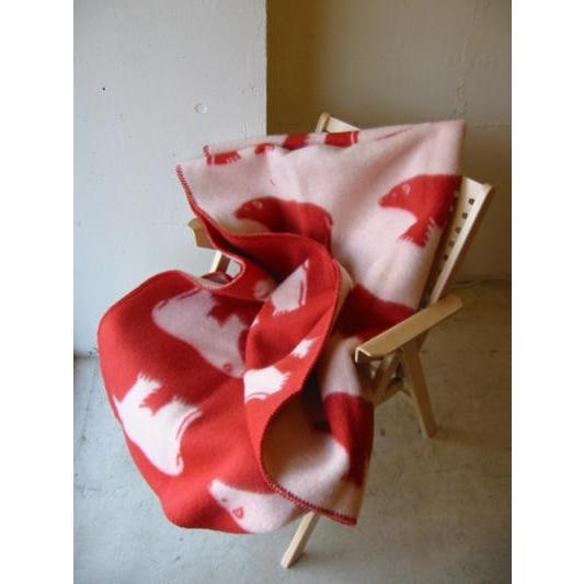 ROROS TWEED / ロロス ツイード ブランケットisbjorn RED アイスビヨン