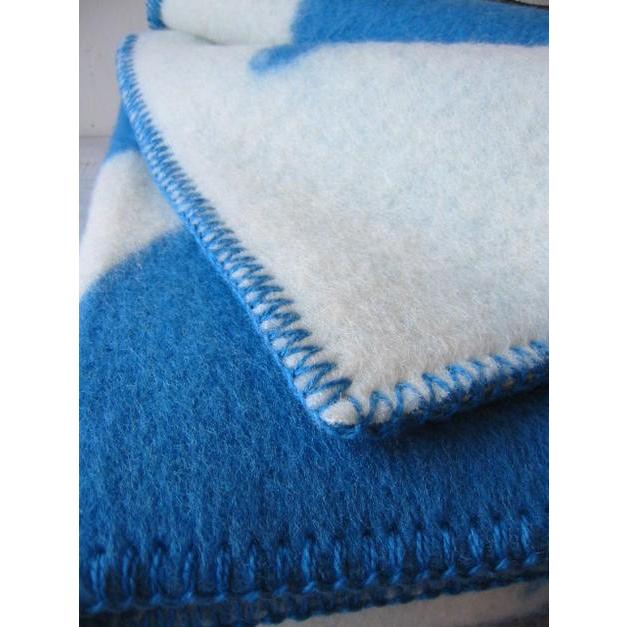 ROROS TWEEDS ロロスツイード　ブランケット　ブルー ROROS TWEED / ロロス ツイード ブランケットisbjorn MINI BLUE アイス