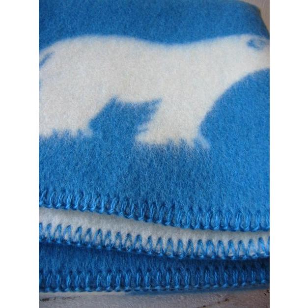 ROROS TWEED / ロロス ツイード ブランケットisbjorn MINI BLUE アイス