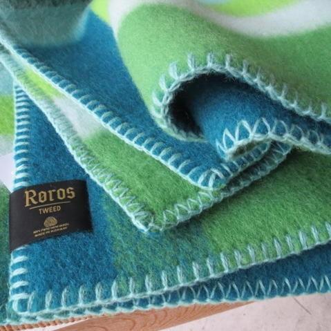 ROROS TWEED / ロロス ツイード ブランケットMIKKEL-MINI GREEN