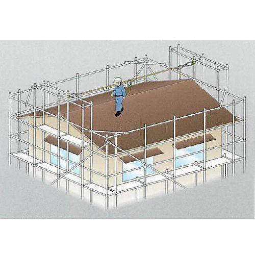 123 ワンツースリー 低層住宅用親綱セット 高所作業の安全確保に 123 ワンツースリー 低層住宅用親綱セット 高所作業の安全確保に