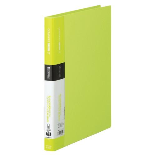 キングジム シンプリーズ クリアーファイル 差替式15P 黄緑 138SP 1冊 | 