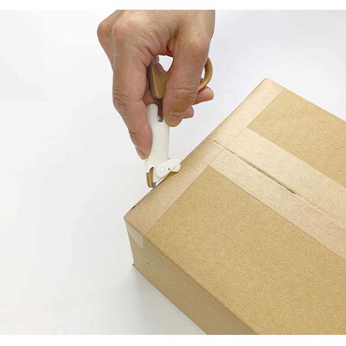 木村刃物 中身を守る 開梱カッターはさみカフェオレ CS1-116-K |  | 03