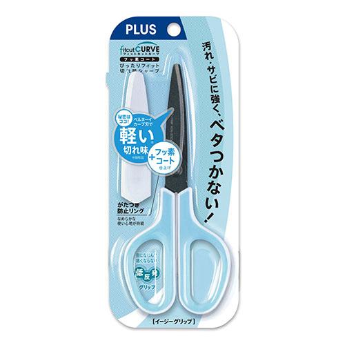 プラス はさみ フィットカットカーブ ホワイト/ブルー SC-175SF 34516 |  | 01