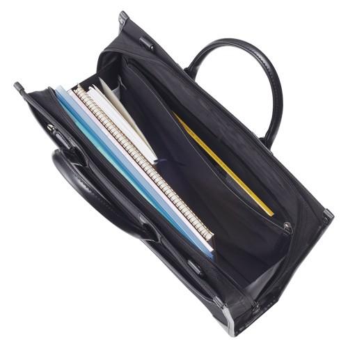 クラウン ビジネスバッグ 黒 CR-BB722-B 1個 |  | 01