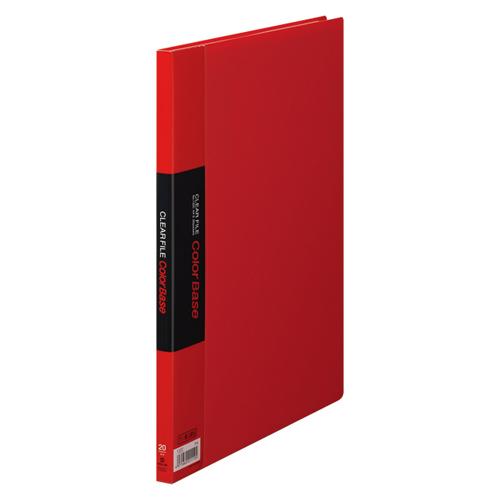 キングジム クリアーファイルカラーベースＳ 赤 132C 1冊 | 