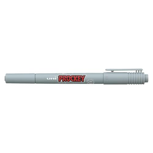 三菱鉛筆 ユニプロッキー 細字丸芯 灰 PM120T.37 1本 | 