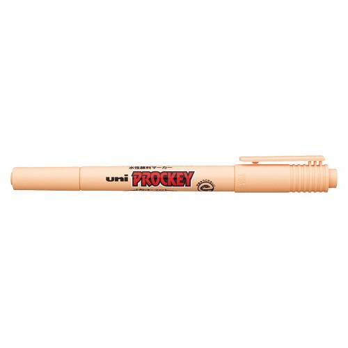 三菱鉛筆 ユニプロッキー 細字丸芯 うすだいだい PM120T.54 1本 | 