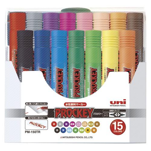 三菱鉛筆 ユニプロッキー 太字角芯 15色セット PM150TR15CN 1ＳＴ | 