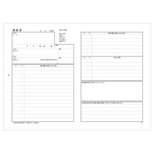 マルアイ 履歴書用紙 リ-A4N |  | 02