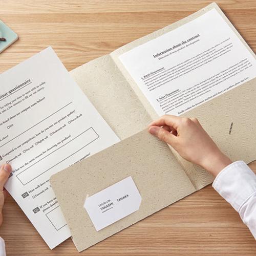 キングジム 二つ折り紙製ホルダー（茶殻紙タイプ） 719-2 |  | 02