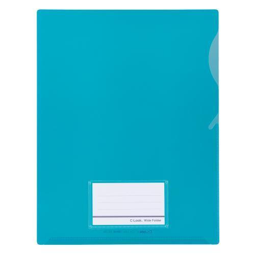 セキセイ ワイドフォルダー ブルー CLK-2404-10 1枚 | 