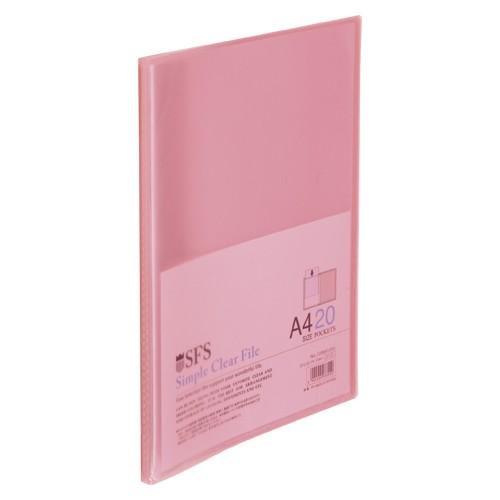 たんぽぽ A4クリアーファイル20 ピンク 109991050 1冊 | 
