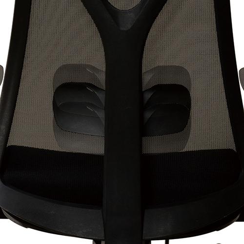 弘益 オフィスチェア メッシュ張り 肘あり ブラック CKH33BBK |  | 01