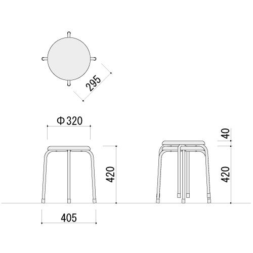 弘益 丸イス（レッド） MARUISURD |  | 02