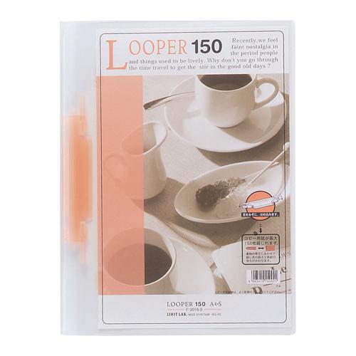 リヒトラブ ルーパー150 A4S 赤 F-3016-3 1冊 | 