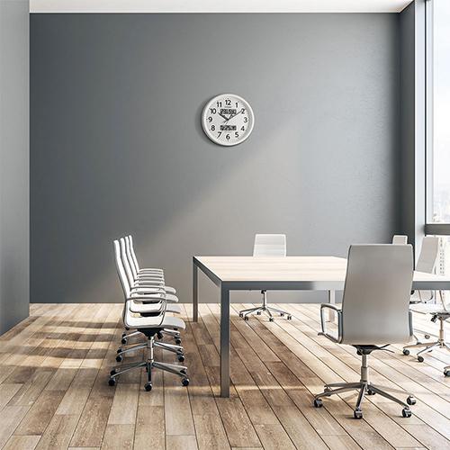 リズム 掛時計 温湿度計・カレンダー表示 電波時計 8FYA06-003 |  | 02