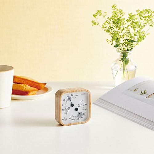 タニタ 温湿度計 ホワイトウッド TT-590-WH |  | 03